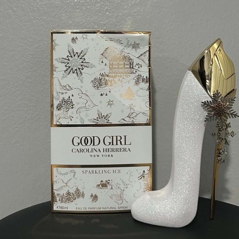 Carolina Herrera Sparkling White and Gold Heels